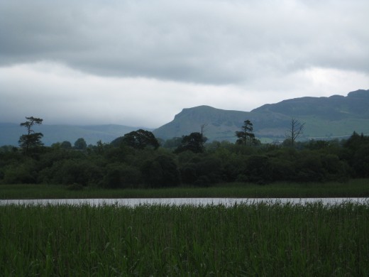 Garavogue River and hills beyond in Sligo.