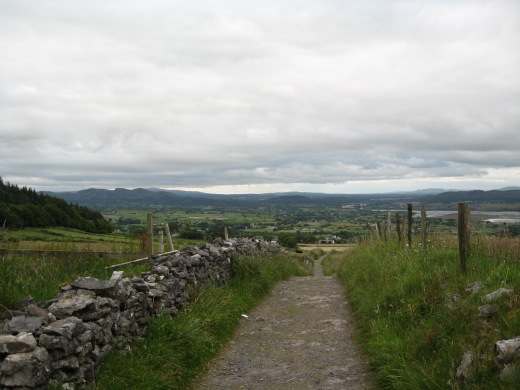 View of the Irish countryside near Sligo.